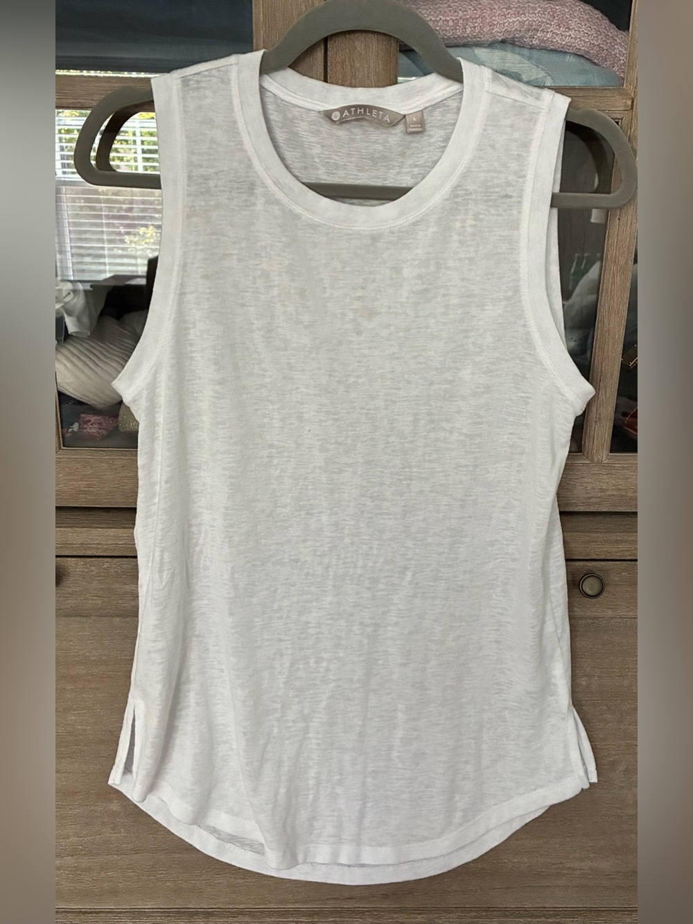 Athleta Breezy Tank Top in white